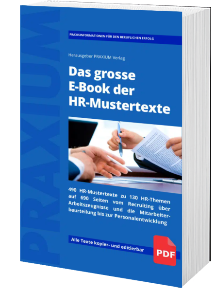 DAS GROSSE E-BOOK DER HR-MUSTERTEXTE (Neuauflage 2024)