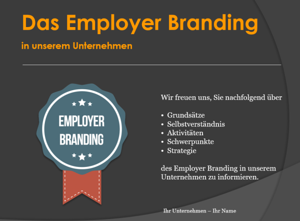 Employer Branding PowerPoint Präsentation